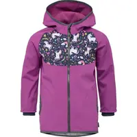 UNUO BASIC Dětská softshellová bunda, růžová, velikost 98-104