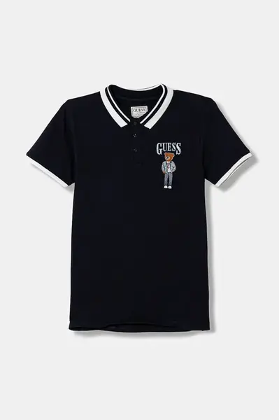 Bavlněné polo tričko Guess