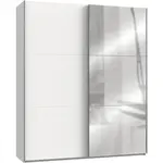 MID.YOU SKŘÍŇ S POSOUVACÍMI DVEŘMI, bílá, 200/236/65 cm