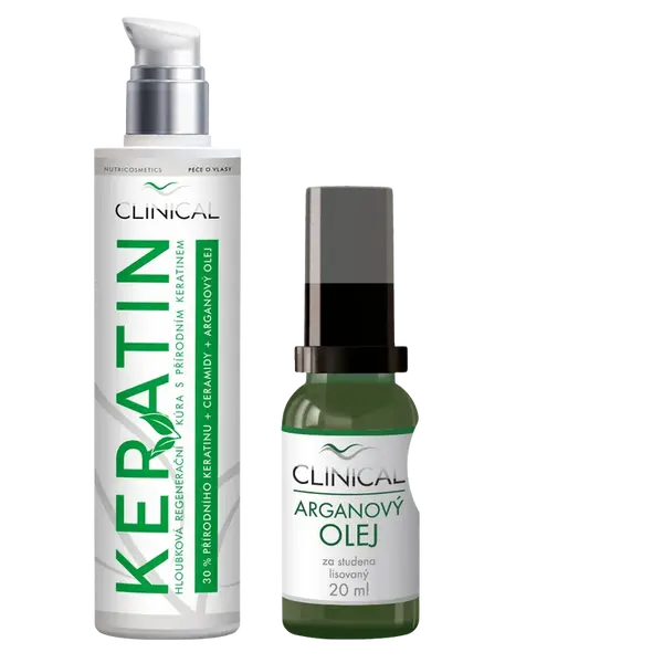 CLINICAL NUTRICOSMETICS Keratin kúra 100 ml + arganový olej 20 ml