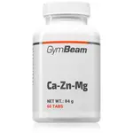 GymBeam Ca-Zn-Mg komplex minerálů pro normální funkci imunitního systému, stavu kostí a činnosti svalů 60 tbl