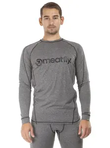 Meatfly pánské termo triko Chuck Grey Melange | Šedá | Velikost M