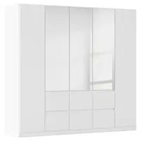 Rauch Möbel ŠATNÍ SKŘÍŇ S OTOČNÝMI DVEŘMI, barvy stříbra, bílá, 226/210/54 cm