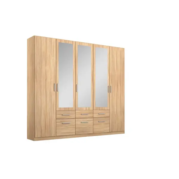 Rauch Möbel ŠATNÍ SKŘÍŇ S OTOČNÝMI DVEŘMI, Sonoma dub, 226/229/54 cm