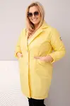 Žlutá prošívaná bunda Kesi Plus Size