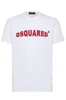 Bílé triko Dsquared2 s krátkým rukávem