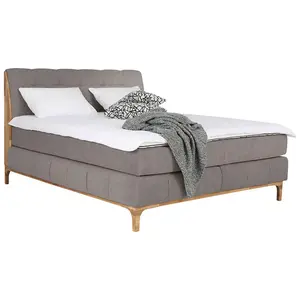 MID.YOU POSTEL BOXSPRING, 160/200 cm, šedohnědá