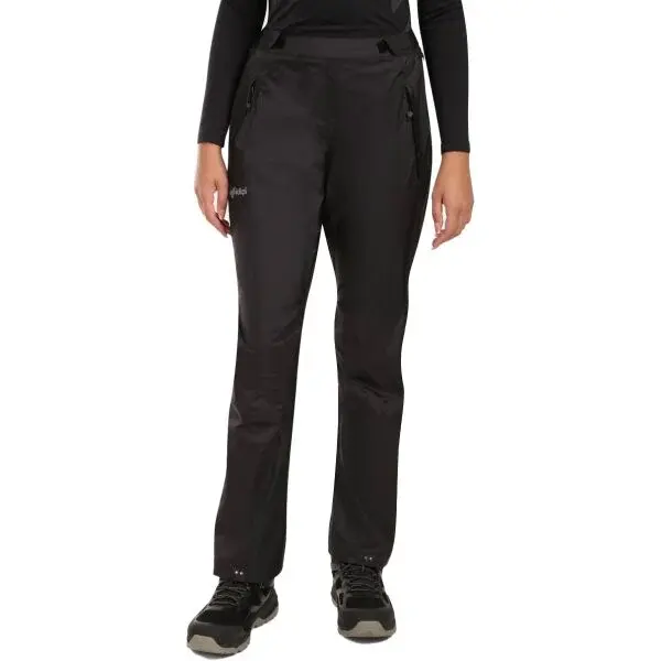 KILPI ALPIN Dámské nepromokavé hardshellové kalhoty, černá, velikost