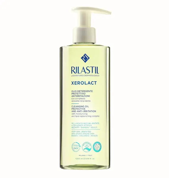 Rilastil Xerolact Čisticí olej na obličej & tělo 1000 ml