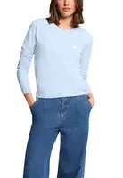 Světle modrý basic svetr Morgan De Toi