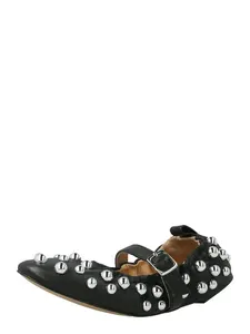 STEVE MADDEN Baleríny s ramienkom 'Sunrays'  čierna / strieborná