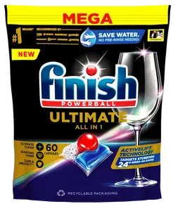 FINISH Quantum Ultimate Kapsuly do umývačky riadu 60 ks