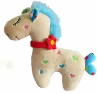 Koník s chrastítkem modrý – 26 cm