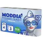 MODDIA Kuchyňské utěrky 3vrstvé, 4 ks