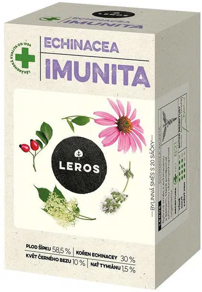 LEROS Čaj Echinacea Imunita 20 x 1.5 g