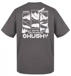 Husky Tee View M S, grey Pánské bavlněné triko