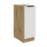 Spodní skříňka Aria 30 D CARGO BB Barva korpusu: Dub artisan, Barva dvířek: WH - Crystal white AFM
