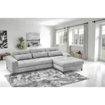 Livetastic ROHOVÁ SEDAČKA, textil, světle šedá