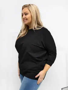 Černá plus size halenka