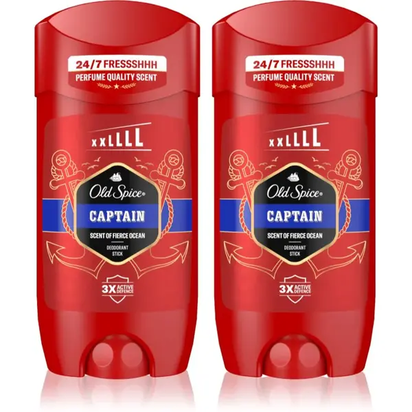 Old Spice Captain tuhý deodorant pro muže 2x85 ml