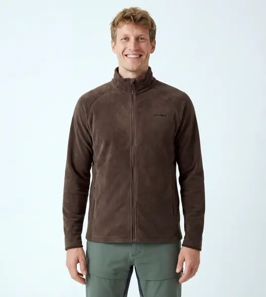 Husky Aflee M L, brown Pánská fleecová mikina