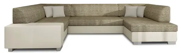 Rozkládací sedací souprava do u havana - šedá - soft 29 - levá