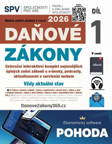 Daňové zákony 2026 (Díl 1.)