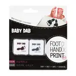 Farba na detské odtlačky 2ks fialová šedá,BABY DAB Farba na detské odtlačky 2 ks fialová, šedá