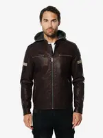 KOROSHI Prechodná bunda  vínovo červená / čierna / prírodná biela