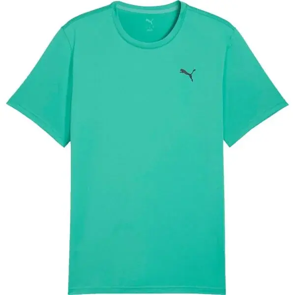 Puma M TAD ESSENTIALS SOLID CAT TEE Pánske tričko, zelená, veľkosť