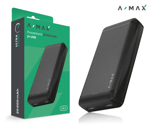 A-MAX 10 000 mAh, černá