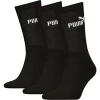 Puma ELEMENTS UNISEX CREW SOCK 3P Sada ponožek, černá, velikost 39-42