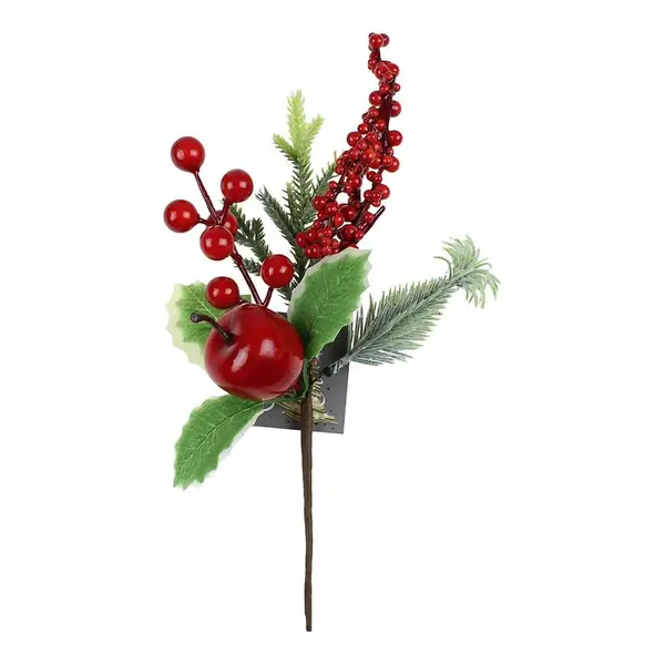 Vánoční dekorace větvička 27cm 43323