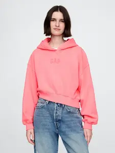 GAP Dámská Mikina s kapucí Logo Cropped 841725-08 Velikost: L
