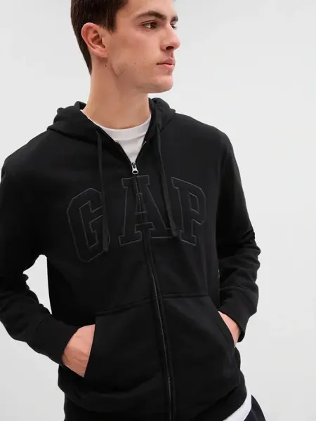 GAP Pánská Mikina Gap logo na zip 499917-06 Velikost: XS
