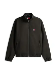 Tommy Jeans Prechodná bunda 'ESSENTIAL'  čierna