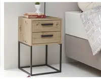 Noční stolek se 2 zásuvkami Suna, dub artisan