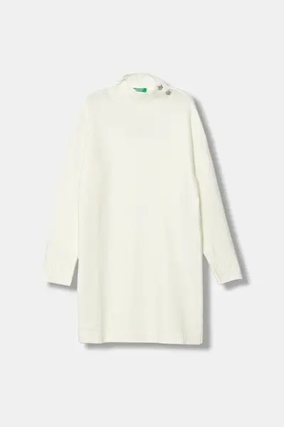 Dětské šaty s příměsí vlny United Colors of Benetton