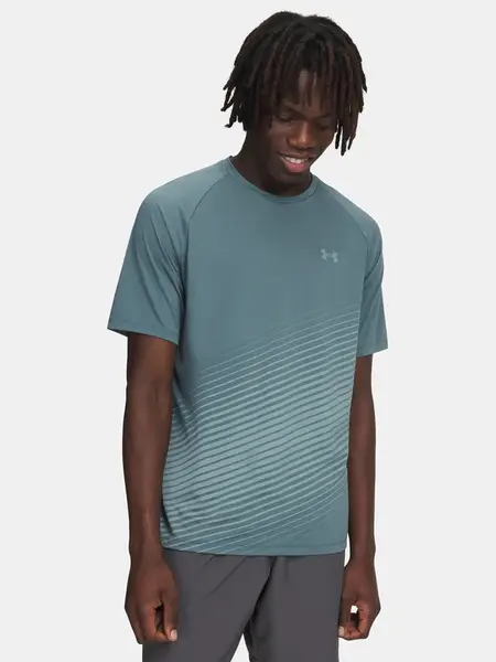 Pánské tričko Under Armour UA Tech Fade SS-BLU - Pánské