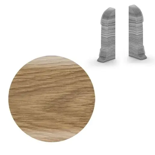 Koncovka k soklu Naturel dub antika , PVC dĺžka 0,5 cm, výška hrany 56 mm, NATNGTKD3