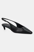Kožené lodičky Tommy Hilfiger TH BUCKLE SLINGBACK LOW PUMP