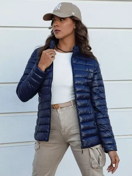 Kurtka damska puchowa BREEZFIT granatowa Dstreet