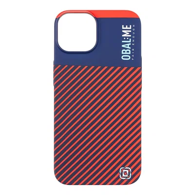 Zadní kryt OBAL:ME Flossy Stripes pro Apple iPhone 14, modrá - červená