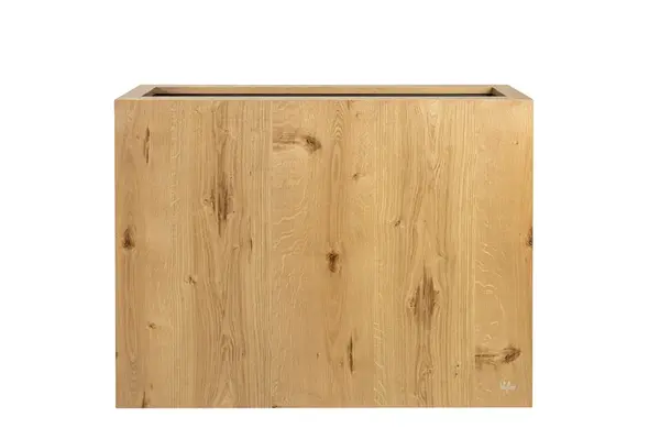 Dřevěný samozavlažovací květináč TAMMI, vysoký obdélníkový, více variant - Hobby Flower Barva: přírodní dub, Rozměry: 104 x 30 x 80