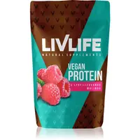 LivLife Vegan Protein rostlinný protein příchuť Raspberry 490 g