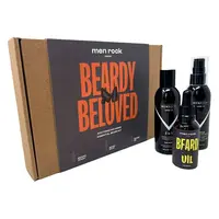 MEN ROCK LONDON Dárková sada péče o vousy Oak Moss Balzám na vousy 100 ml + Mýdlo na vousy 100 ml + Olej na vousy 30 ml