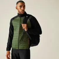 Pánská hybridní bunda regatta clumber zelená/černá 3xl