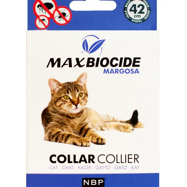 Max Biocide Cat Collar Obojek pro kočky 42 cm 1 ks