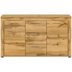 MID.YOU ŠIROKÁ KOMODA, dub wotan, 125/80/35 cm