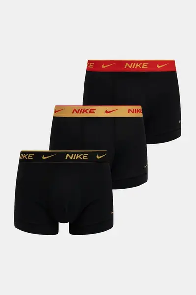 Boxerky Nike 3-pack černá barva, 0000KE1008